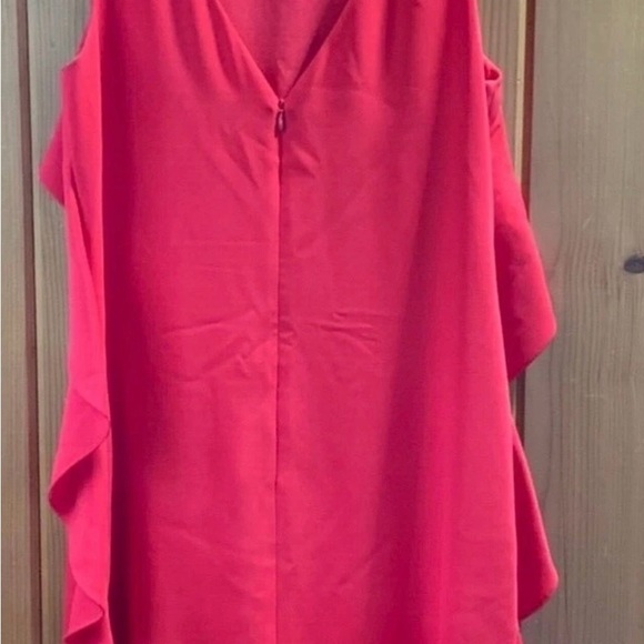 Trina Turk Scarlet Midi Dress with Ruffle Detail - Picture 12 of 13